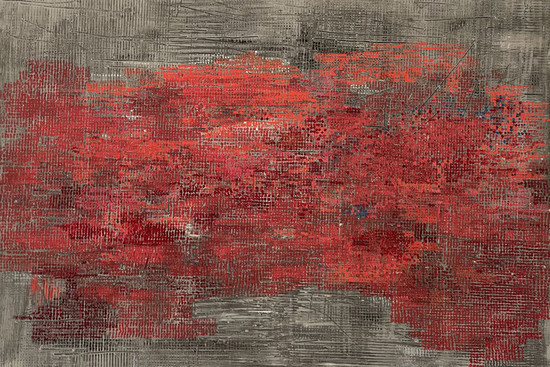 Hal Busse, Bild 58 Rot, 1958, © Städtische Museen Heilbronn